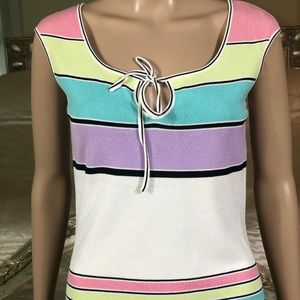 ESCADA multi colored striped shirt Sz s eu 36